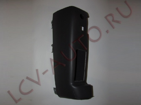 Бампер задний левый + ПТФ голый